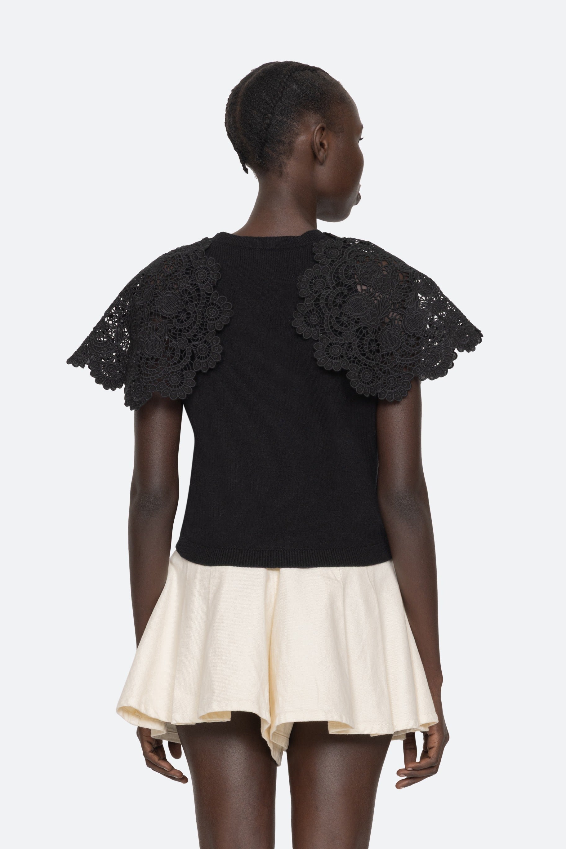 Sea New York Sofia Embroidery Combo Sweater