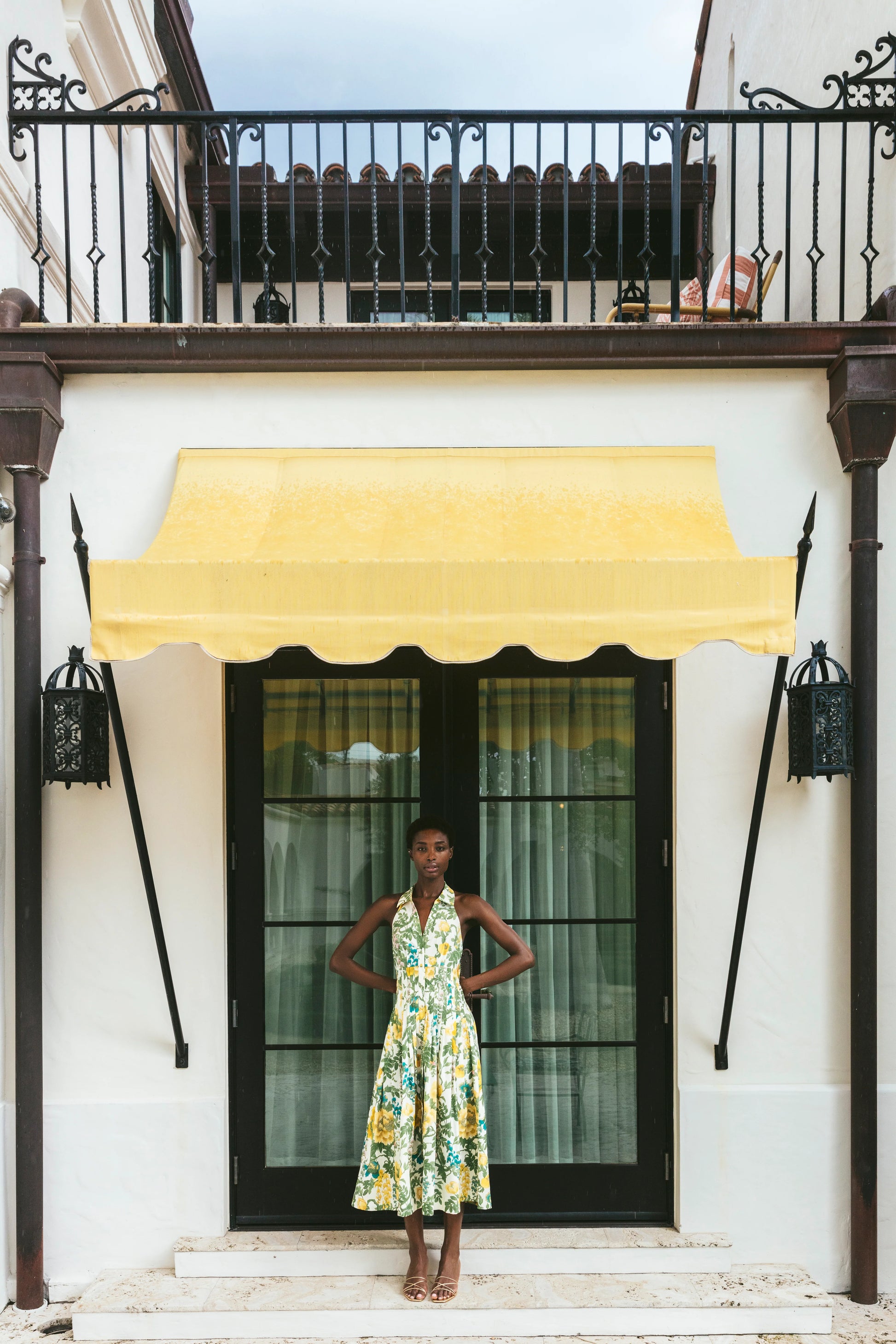 Cara Cara Rashida Dress in Flora Meadow Ivory