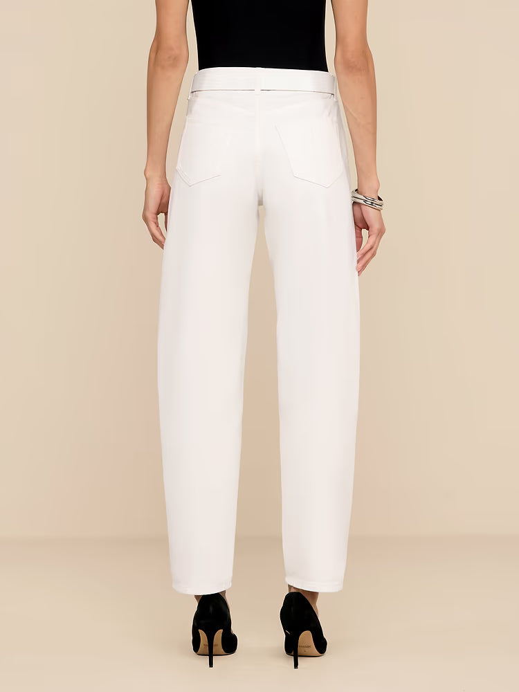 L'AGENCE Bex Embellished Rodeo Jean in Blanc
