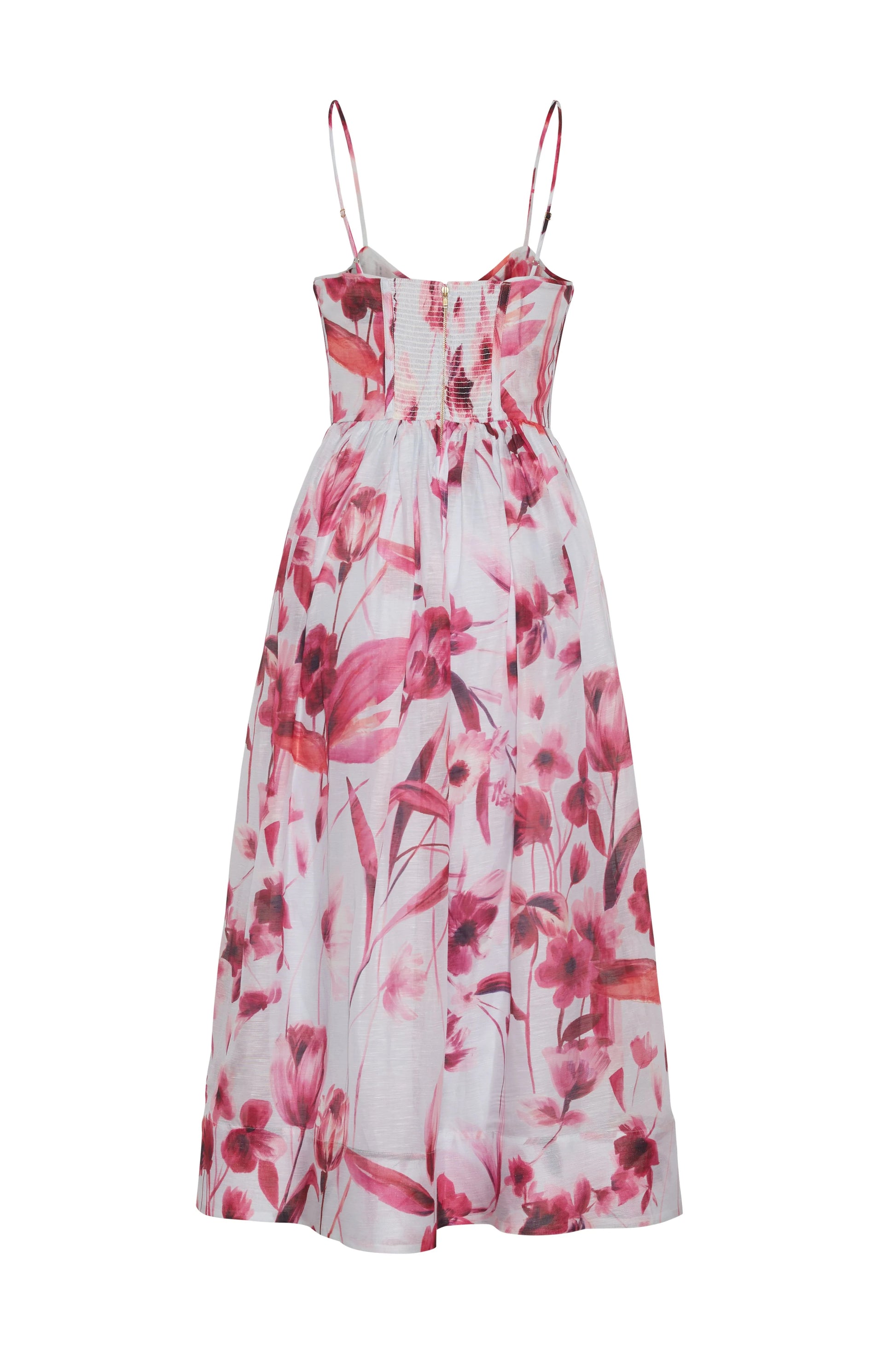 Cara Cara Alba Midi Dress in Petal Sketch Light Blue