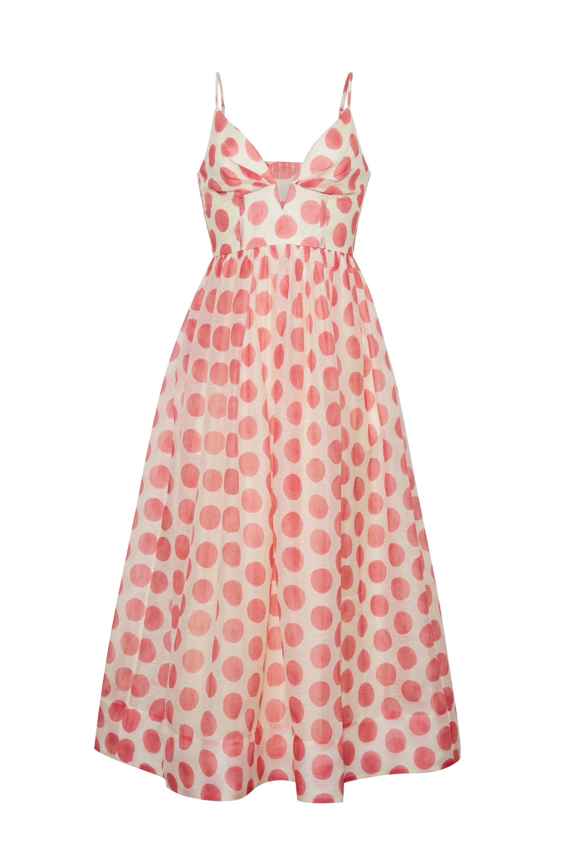 Cara Cara Pero Midi Dress in Celeste Spot Pink