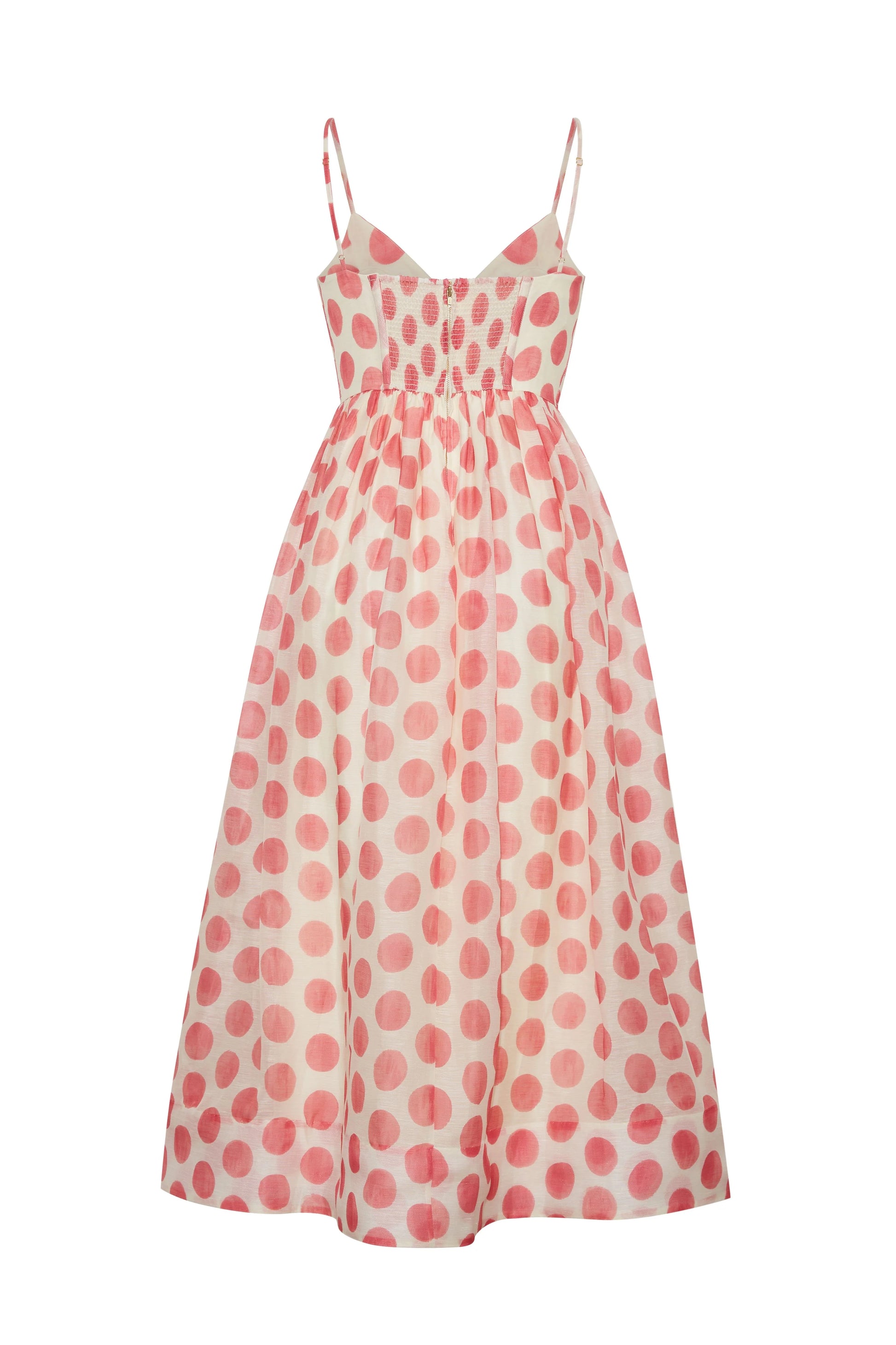 Cara Cara Pero Midi Dress in Celeste Spot Pink