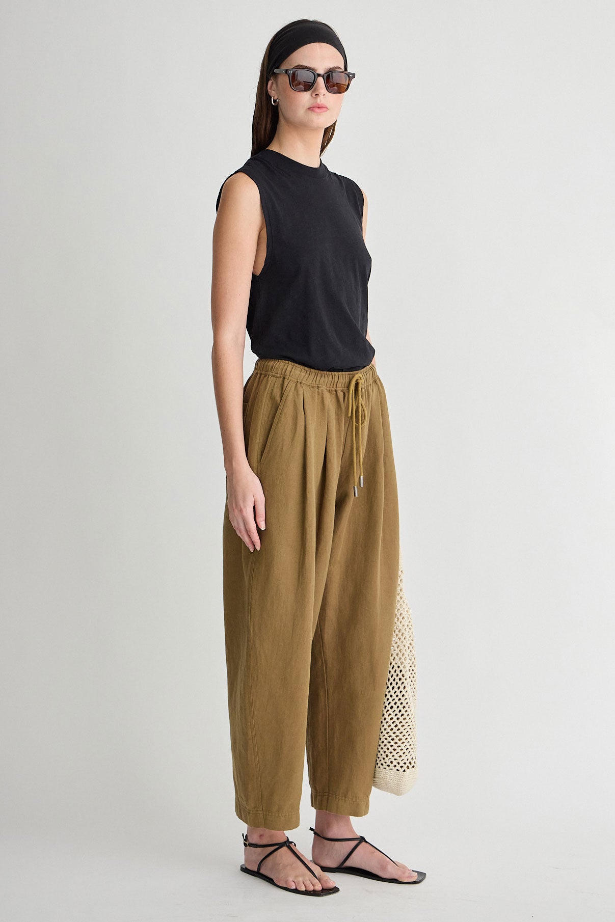 Apiece Apart Everyday Pull-On Pant in Tobacco