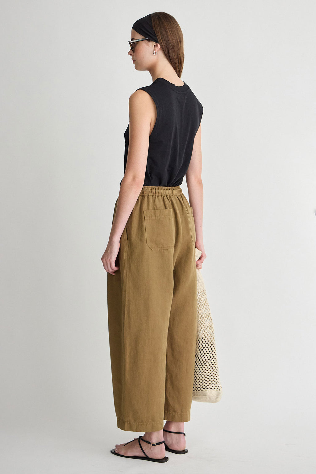 Apiece Apart Everyday Pull-On Pant in Tobacco