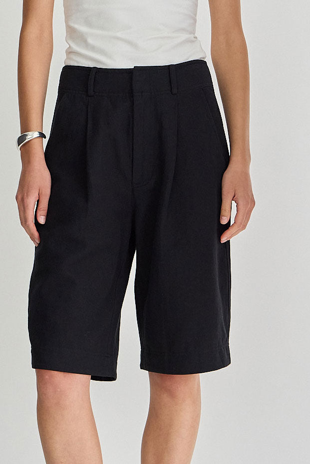 Apiece Apart Bari Bermuda Short in Black