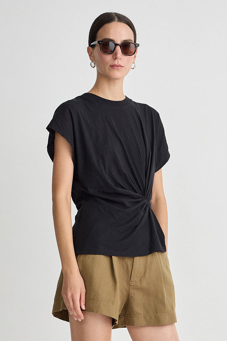 Apiece Apart Volta Twist Top in Black