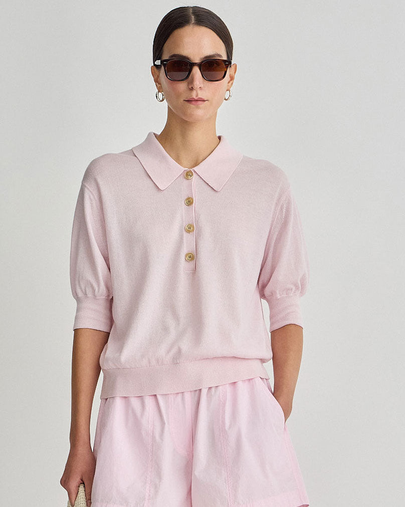 Apiece Apart Oda Polo in Rosewater