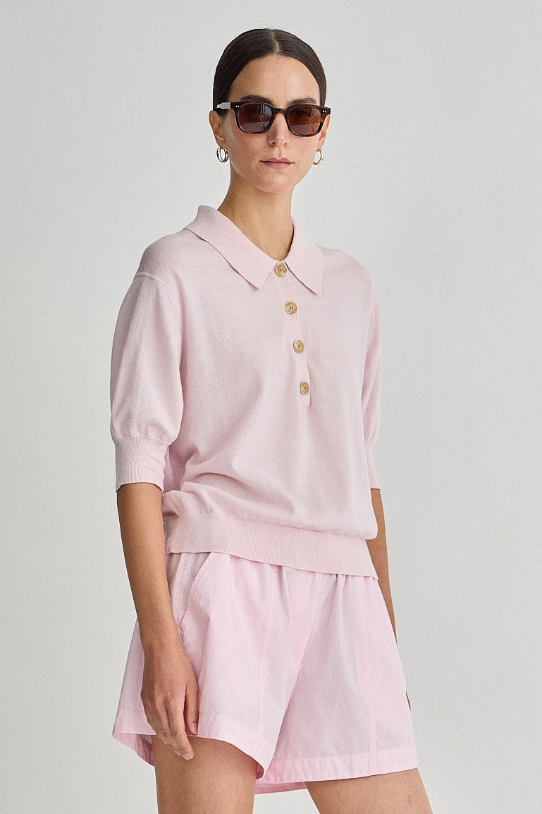 Apiece Apart Oda Polo in Rosewater