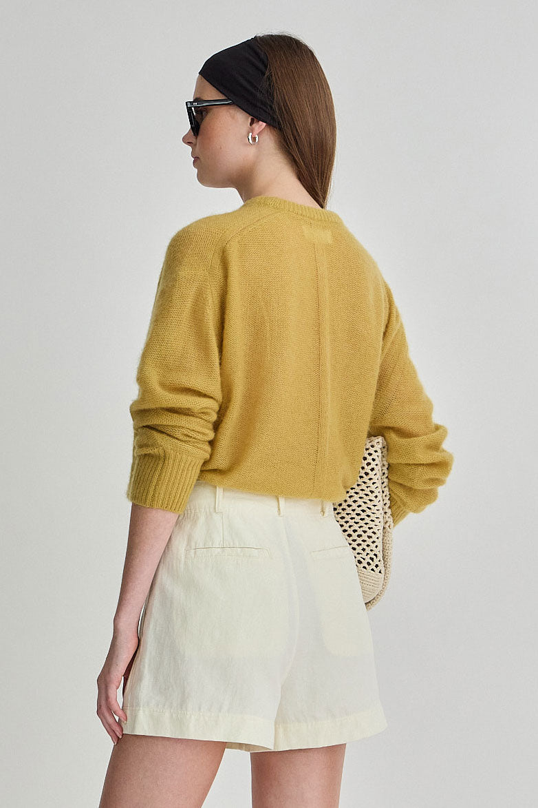Apiece Apart Softest Tissue Weight Sweater in Amber