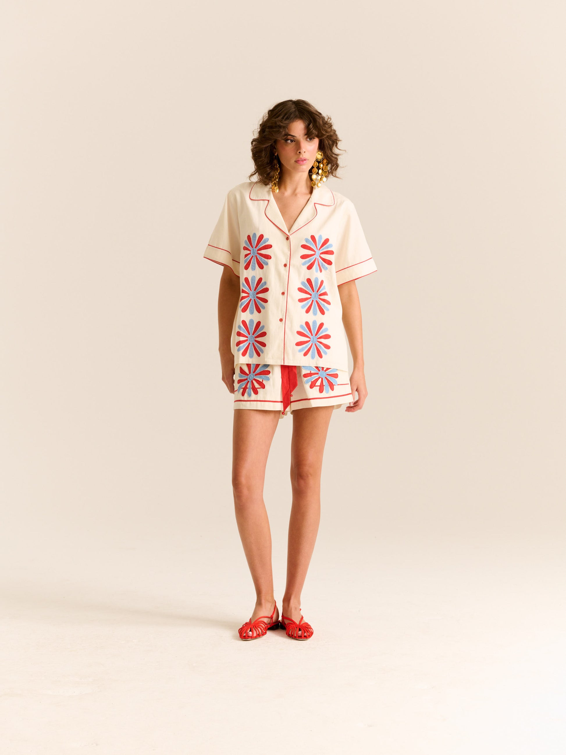 Carolina K Parasol Top in Gardenia