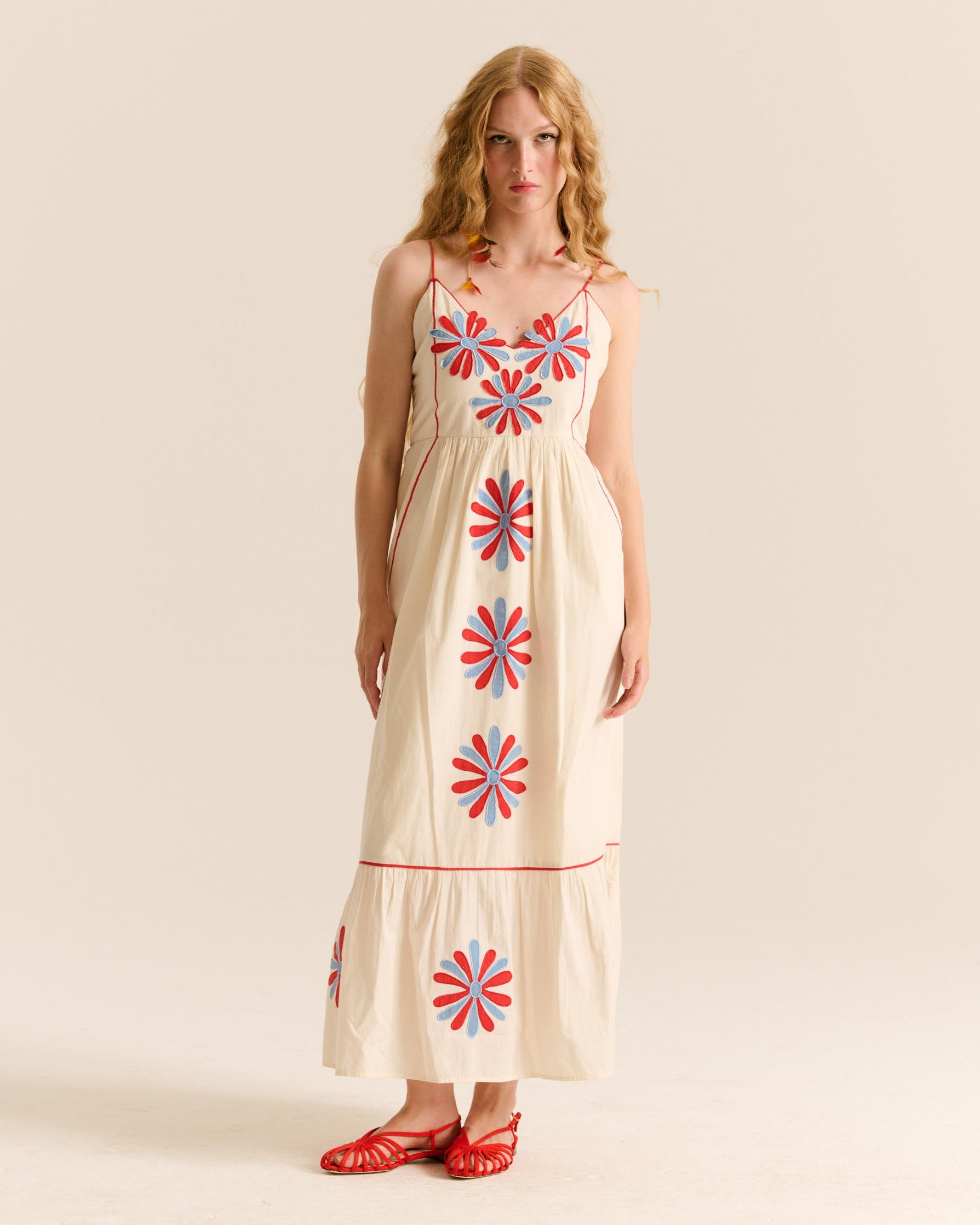 Carolina K Carmen Maxi Dress in Gardenia