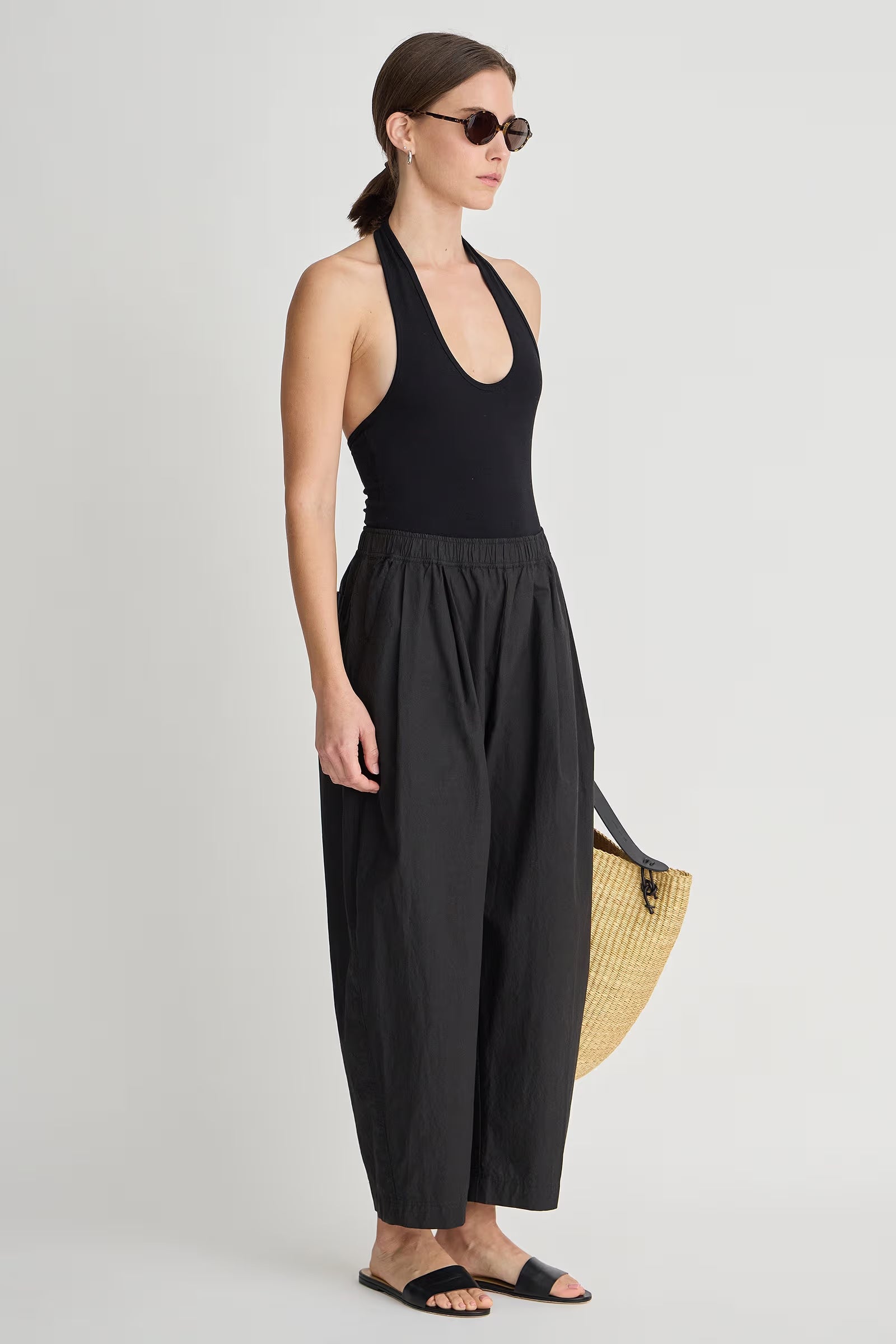 Apiece Apart Spa Pleat Pant in Black