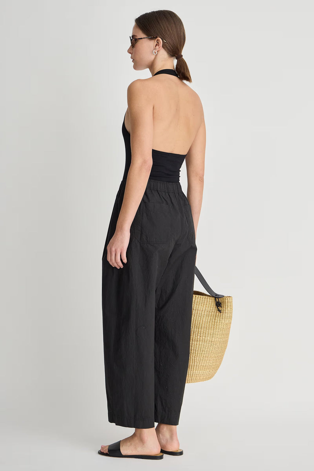 Apiece Apart Spa Pleat Pant in Black