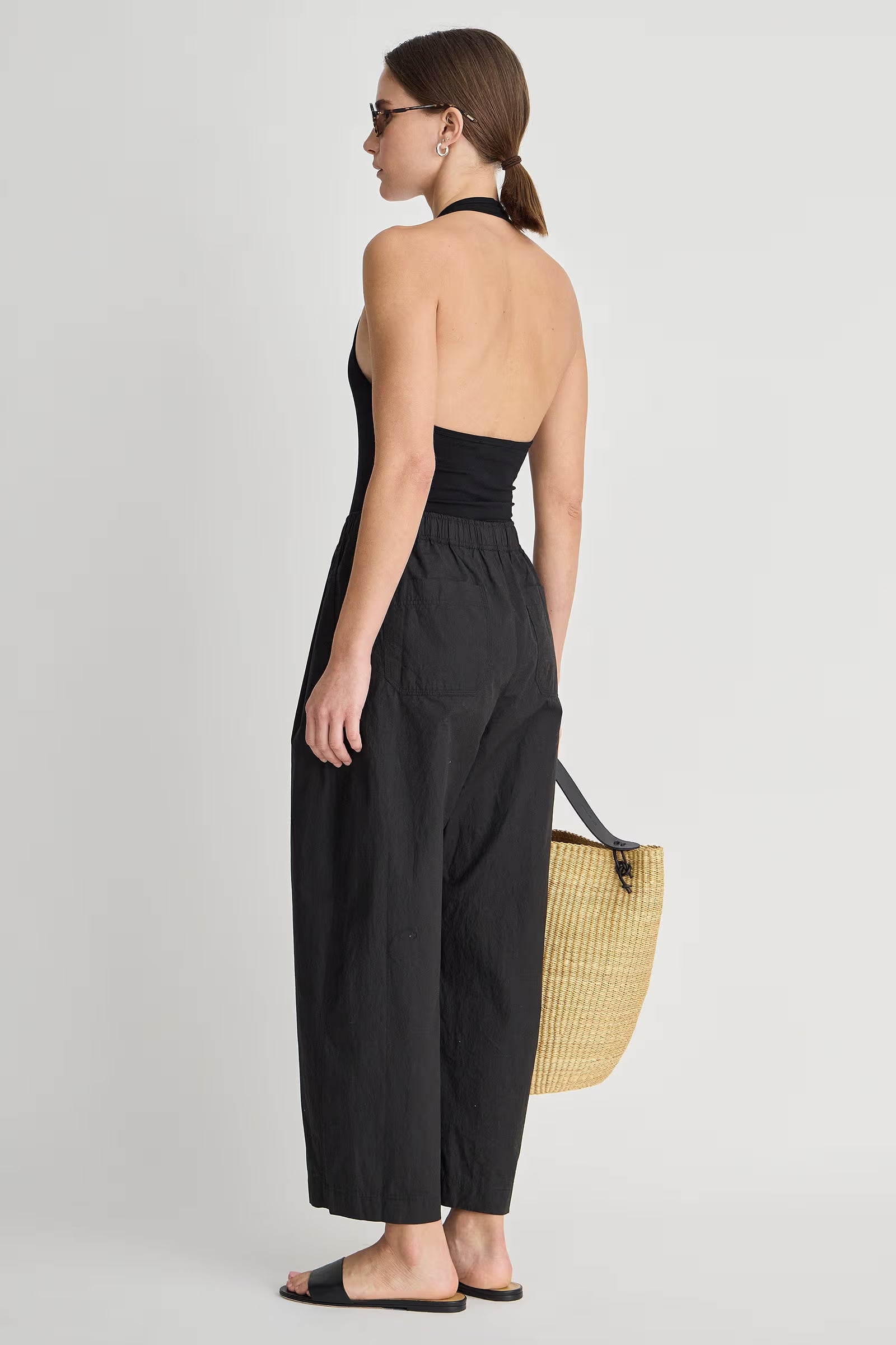 Apiece Apart Spa Pleat Pant in Black