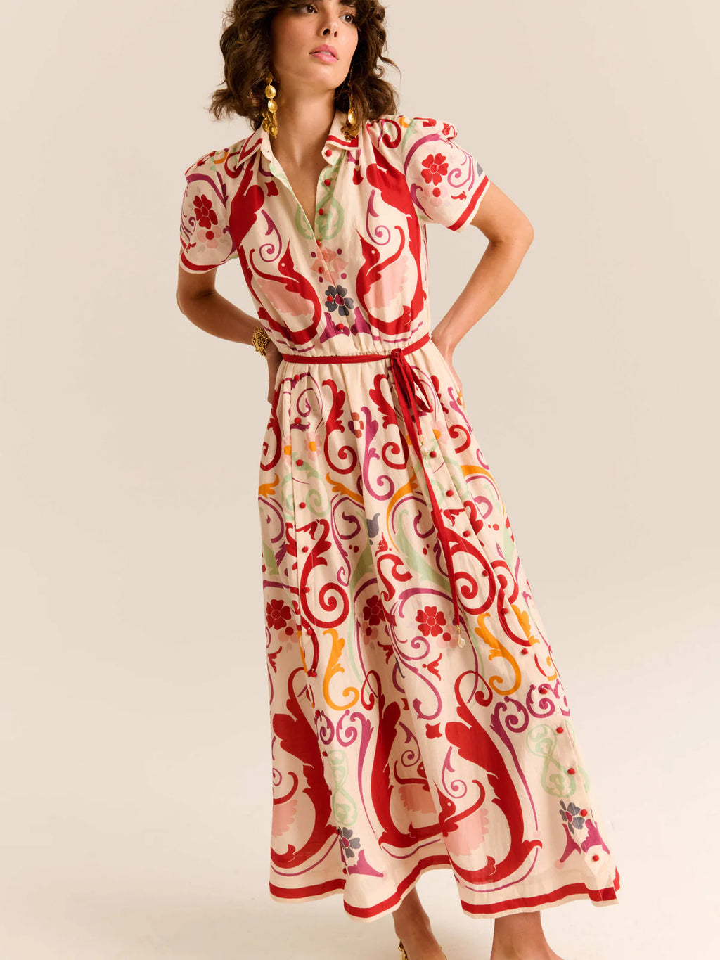 Carolina K Elisetta Dress in Fileteado