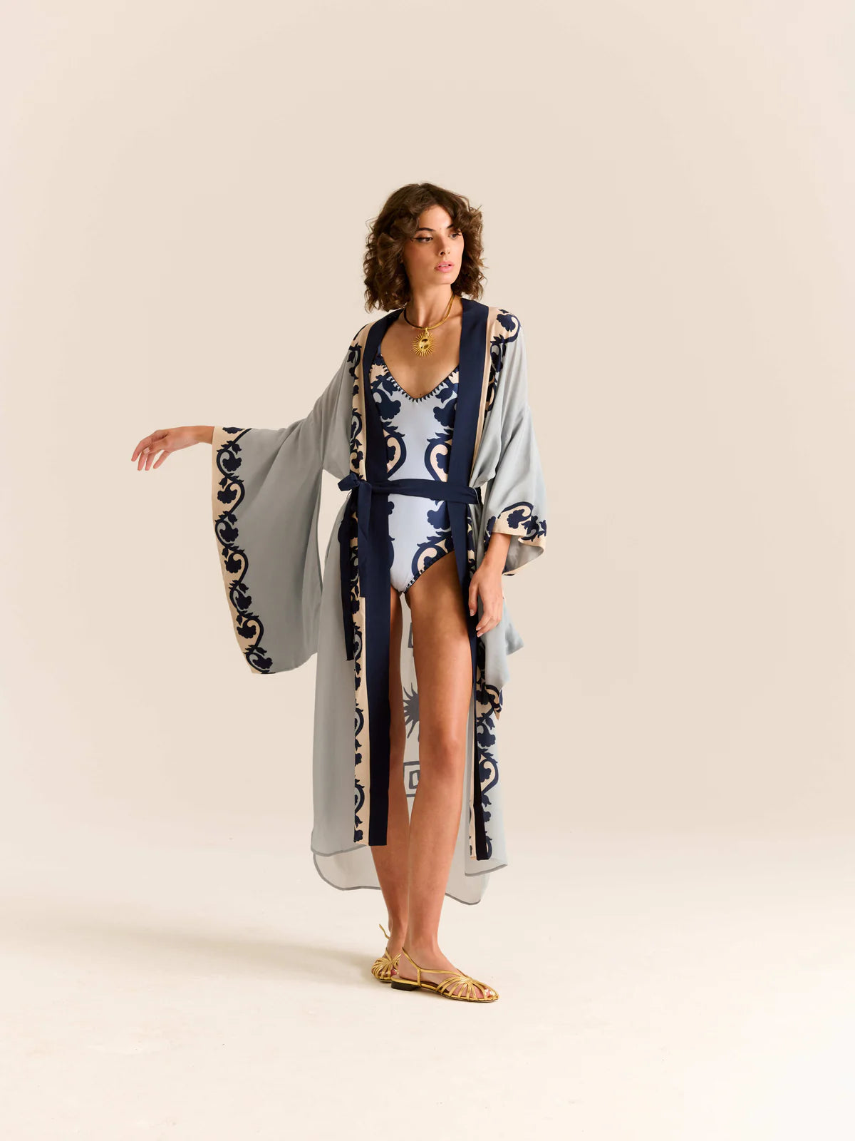 Carolina K Mariette One Piece in Sun Chacana Blue
