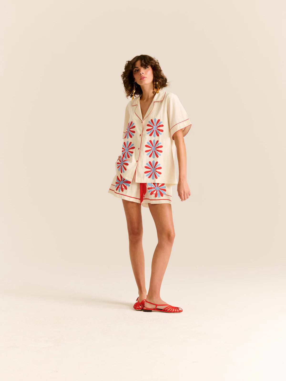 Carolina K Parasol Top in Gardenia