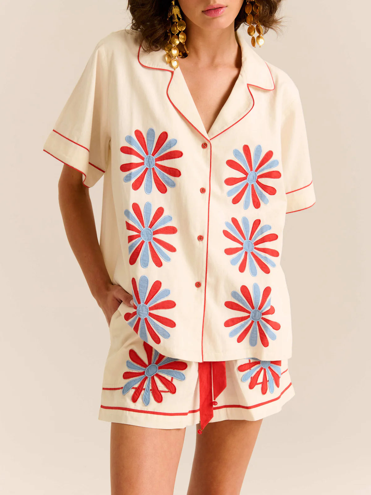 Carolina K Parasol Top in Gardenia