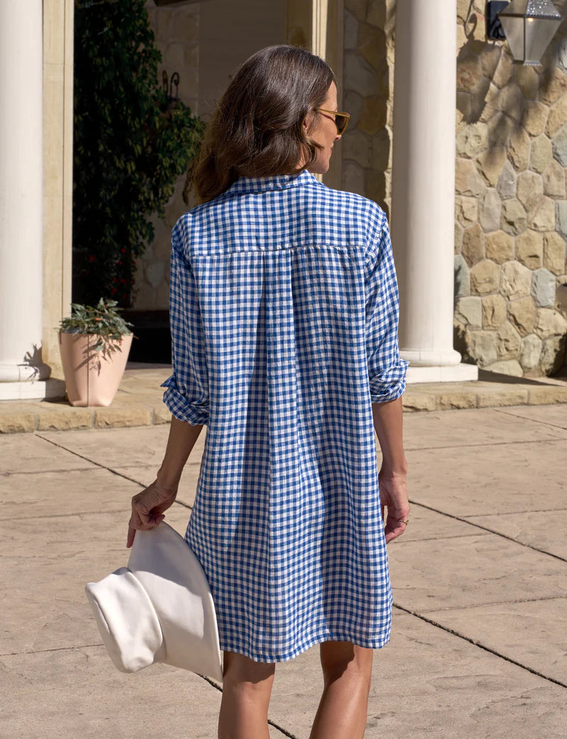 Frank & Eileen Hunter Shirtdress in Blue Check