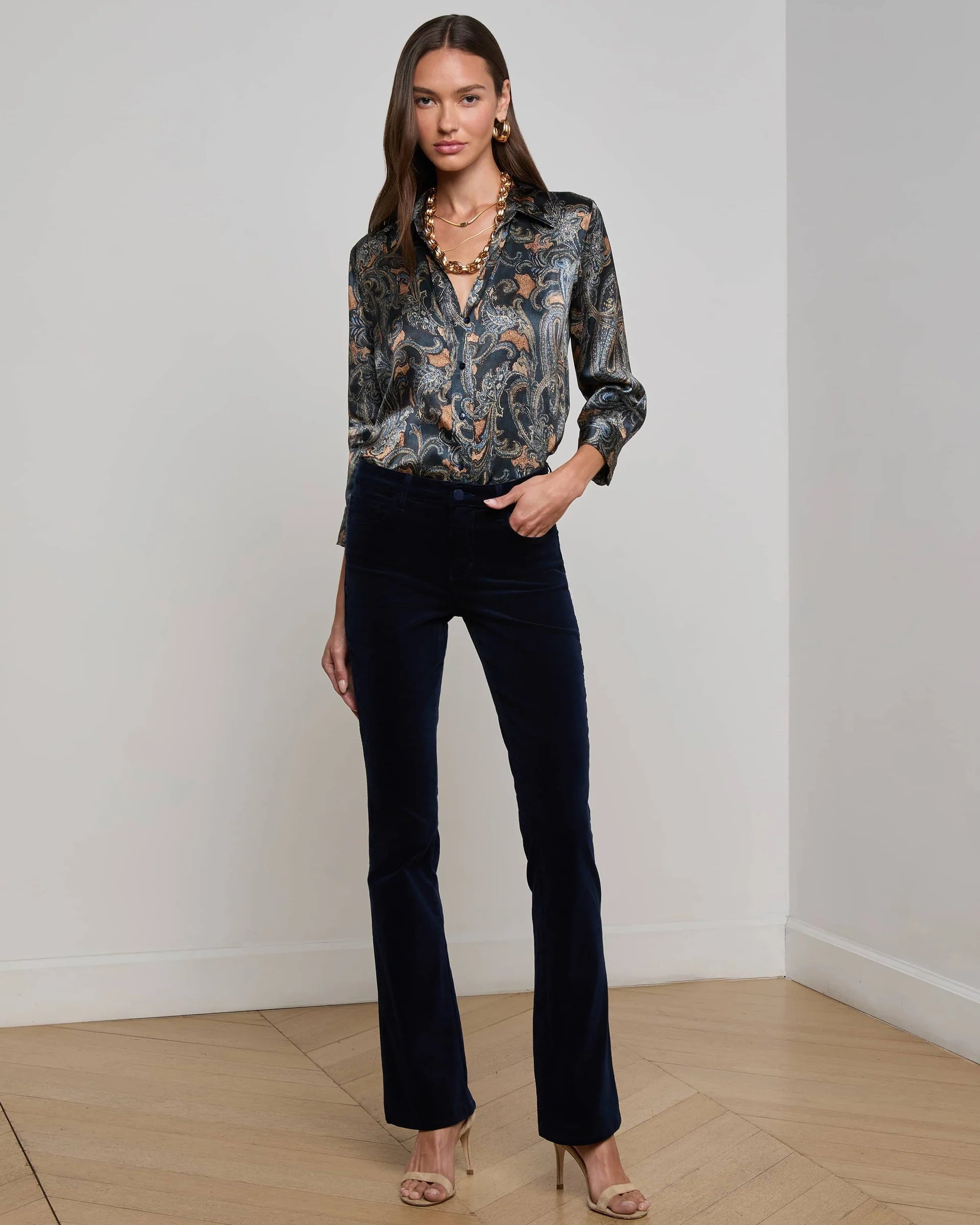 L'AGENCE Stevie High Rise Straight Pant