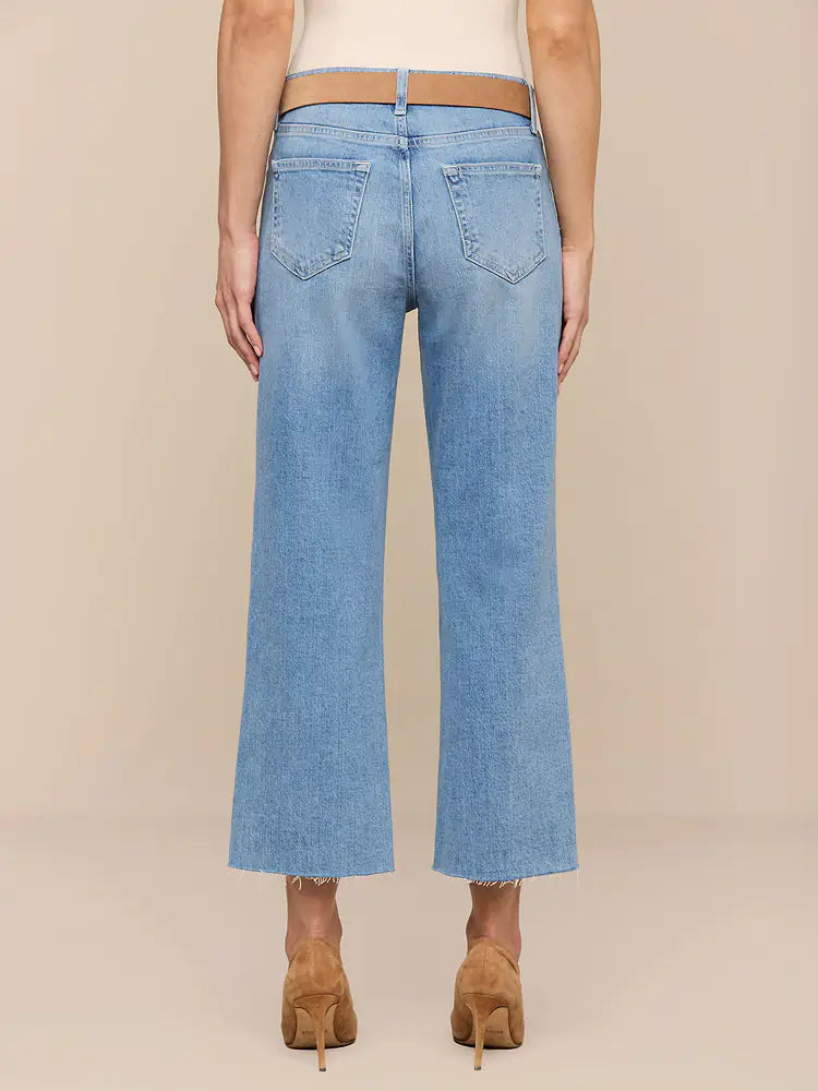 L'AGENCE Wanda Cropped Wide-Leg Jean in Granova
