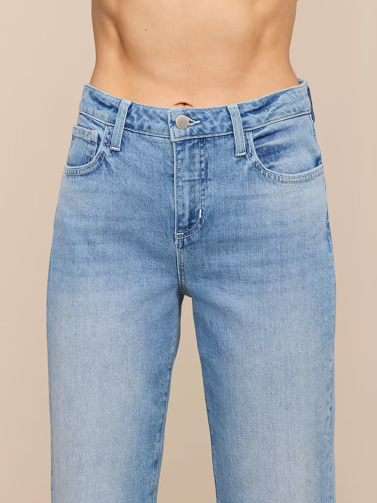 L'AGENCE Wanda Cropped Wide-Leg Jean in Granova