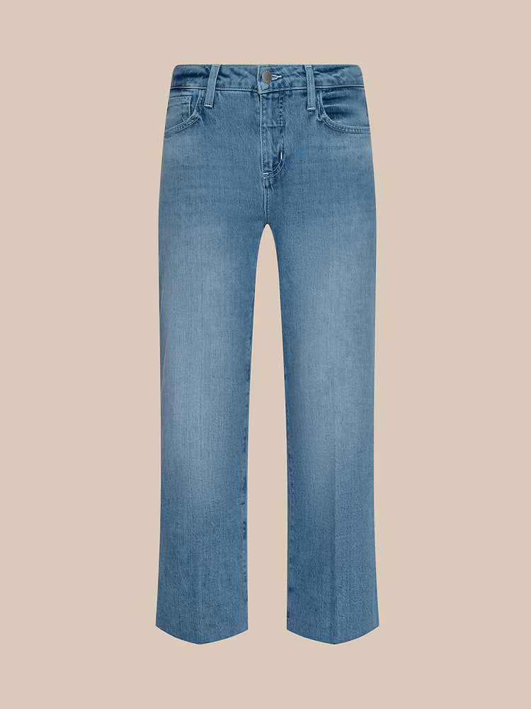 L'AGENCE Wanda Cropped Wide-Leg Jean in Granova