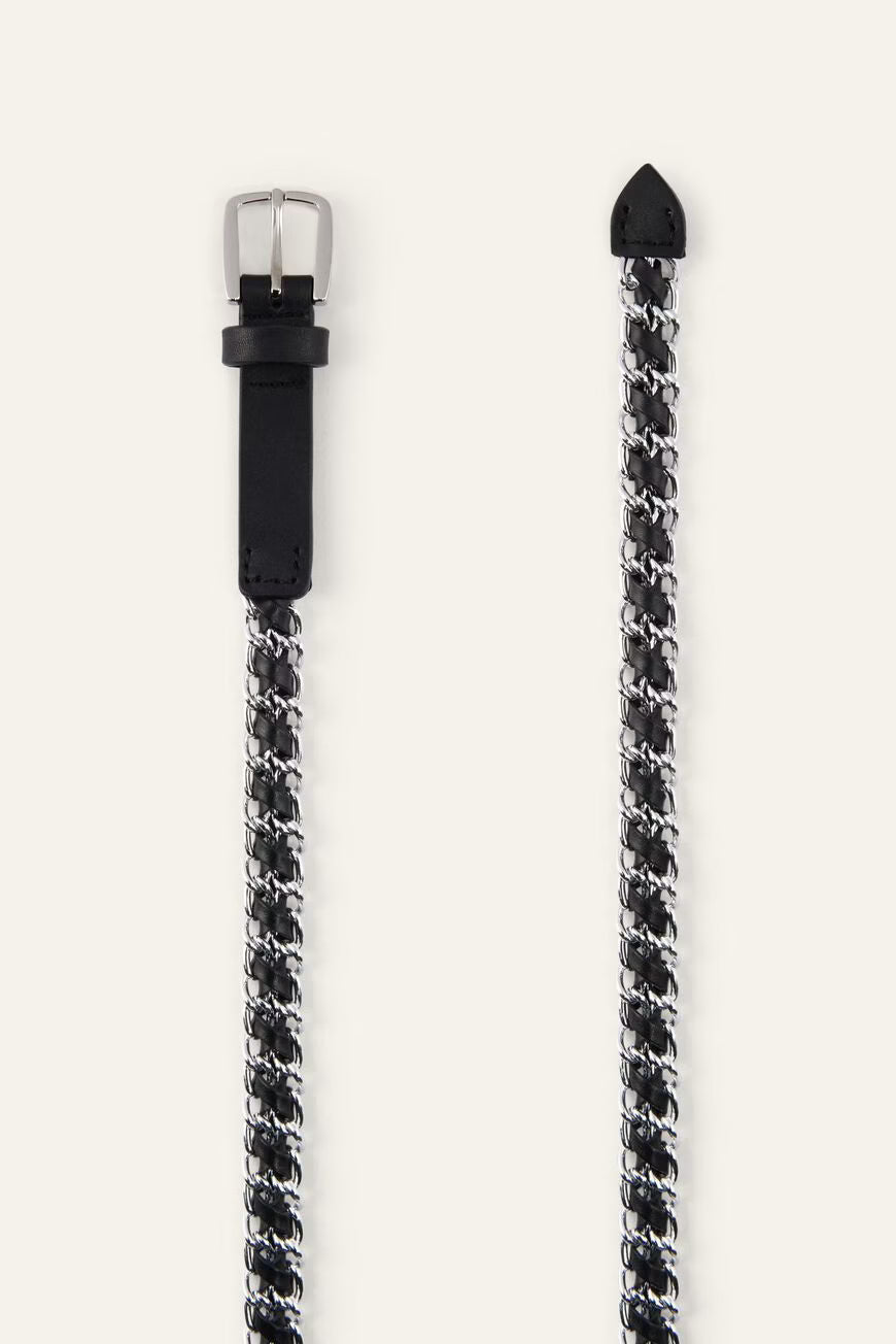 Ba&sh Brooke Belt in Grey