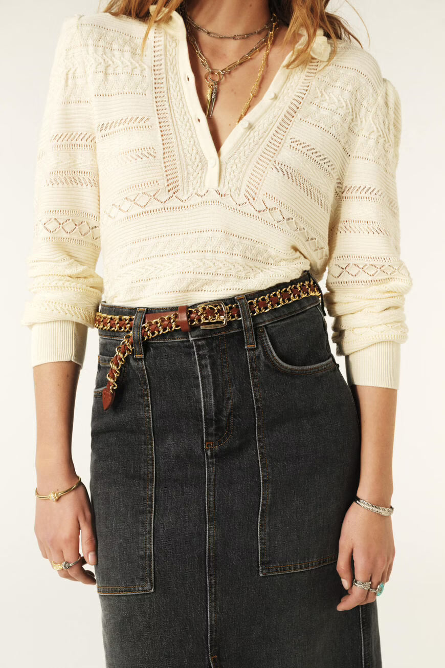 Ba&sh Brooke Belt in Camel