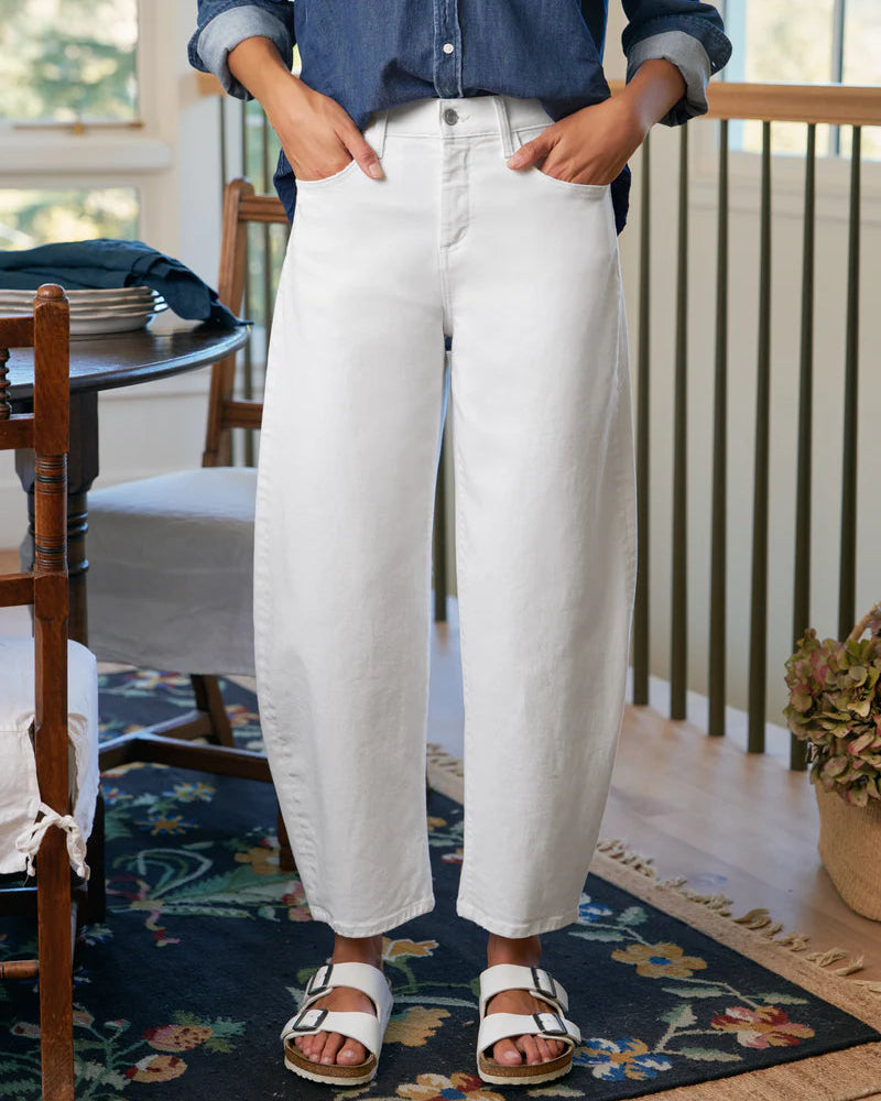 Frank & Eileen Brennan Barrel Jean in White Denim