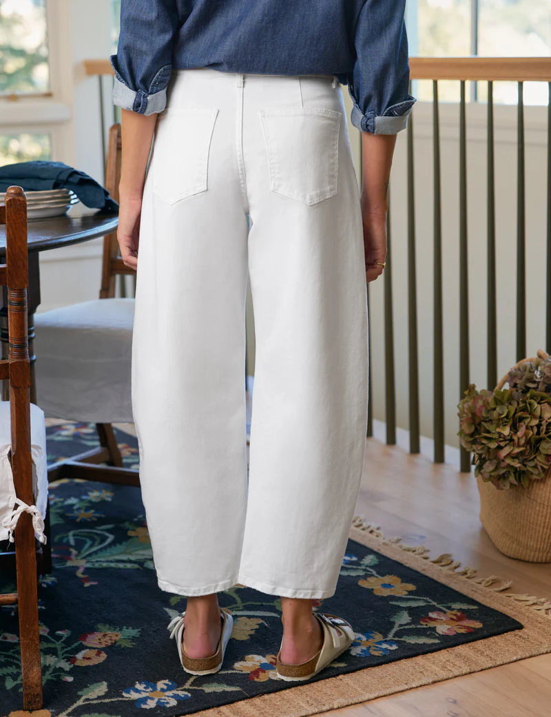 Frank & Eileen Brennan Barrel Jean in White Denim