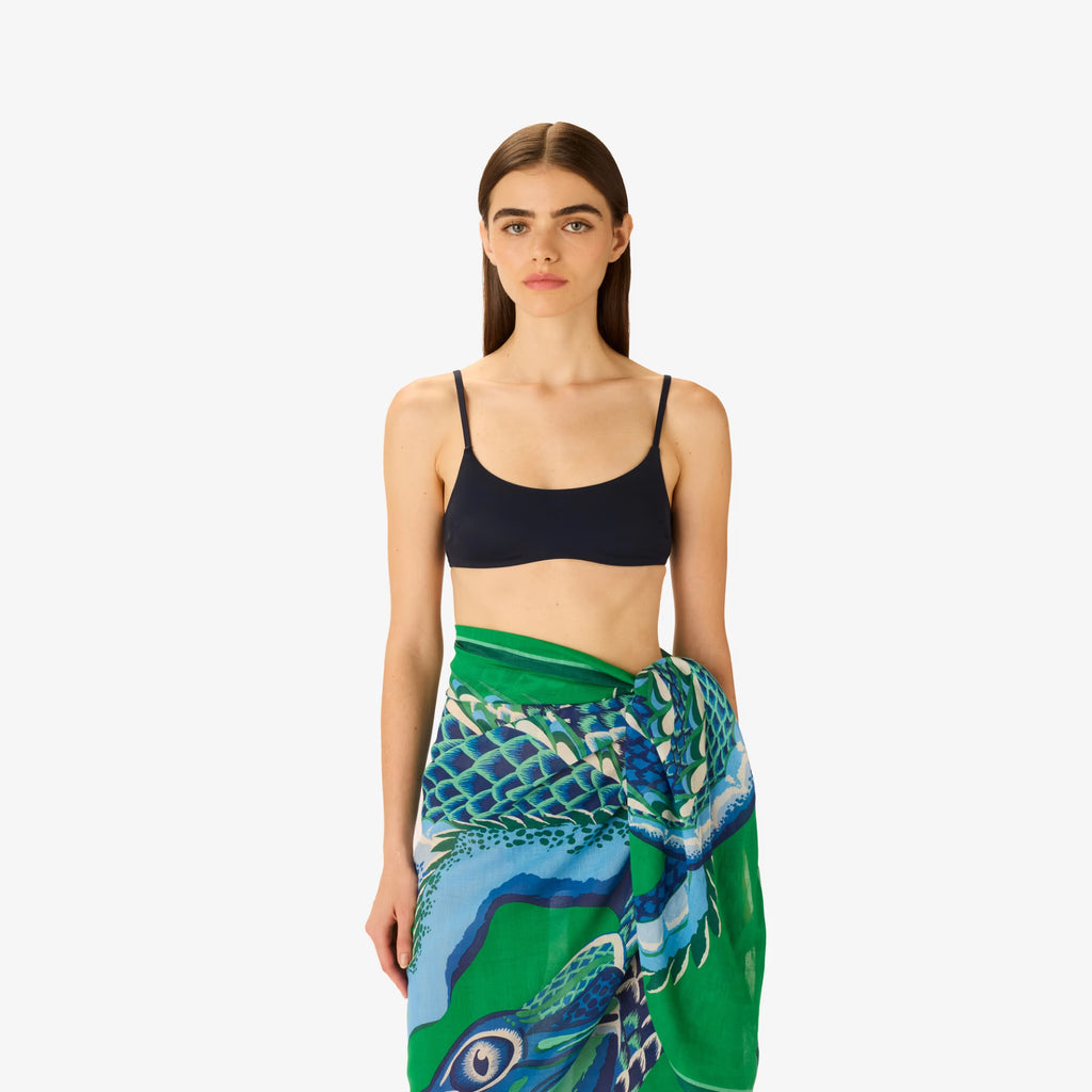 Inoui Editions Scarf Croco in Green