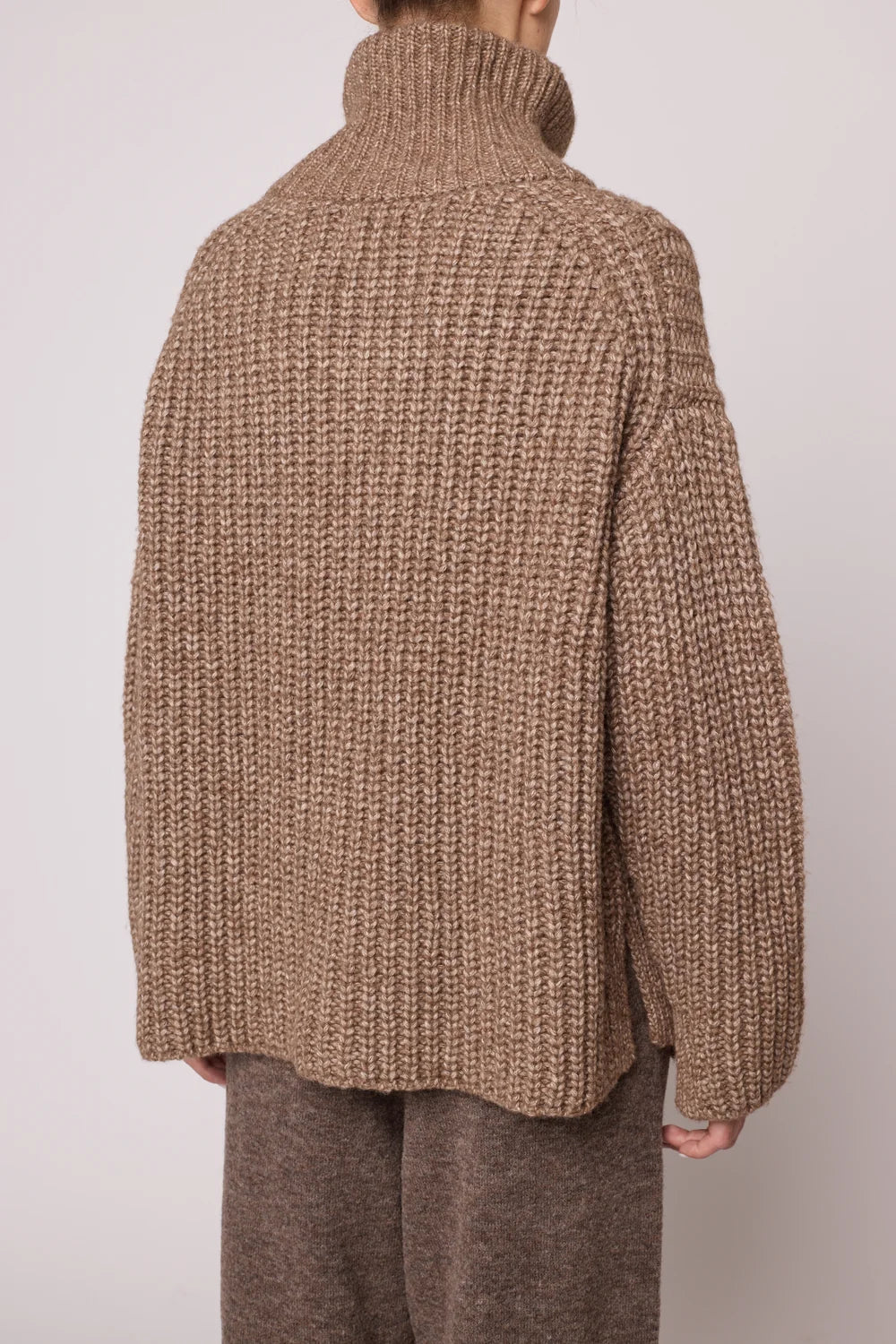 Atelier Delphine Zip-Up Cardigan in Brown