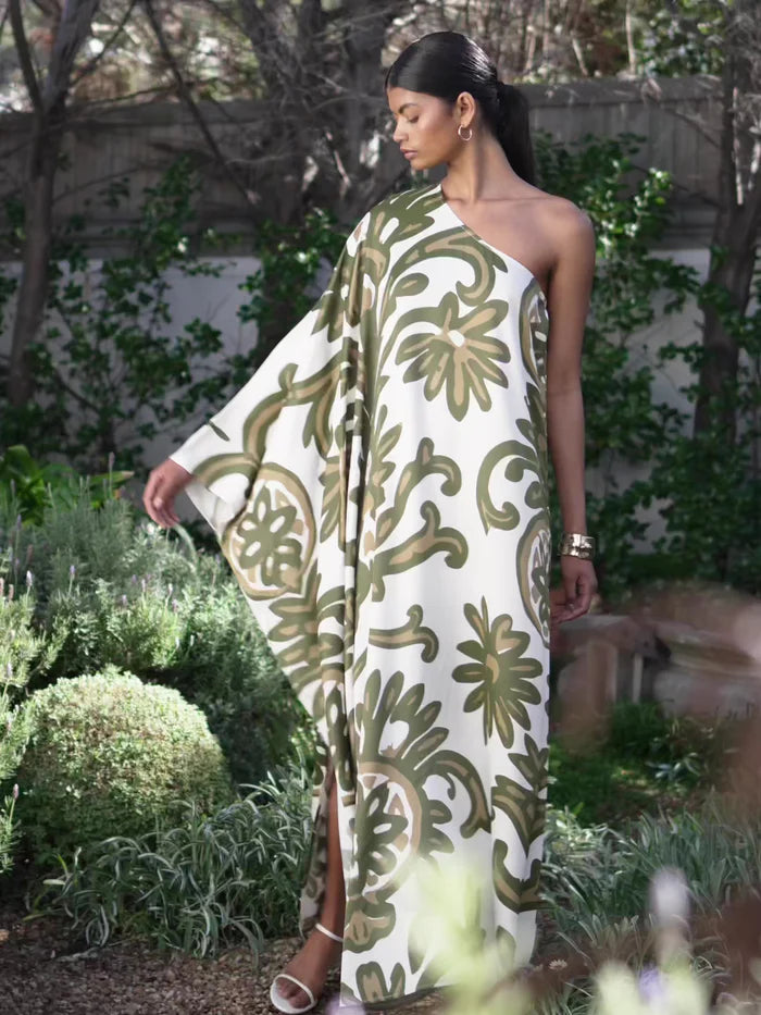 DIARRABLU Satu Dress in Elia Olive