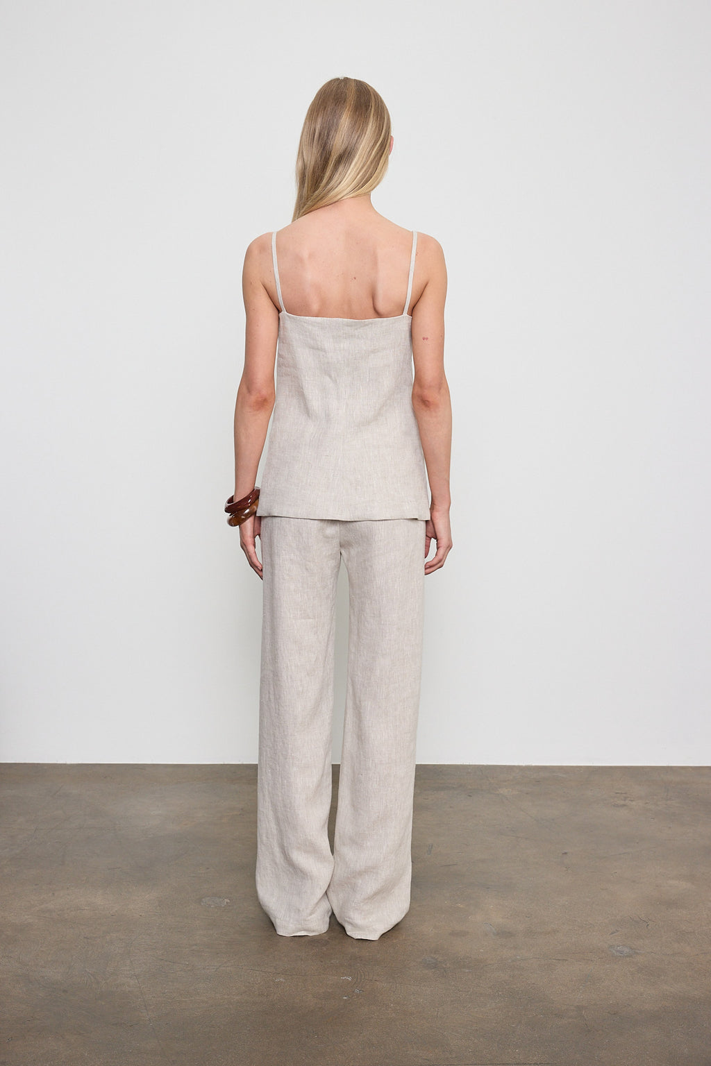 Enza Costa Linen Everywhere Pant in Jute Heather