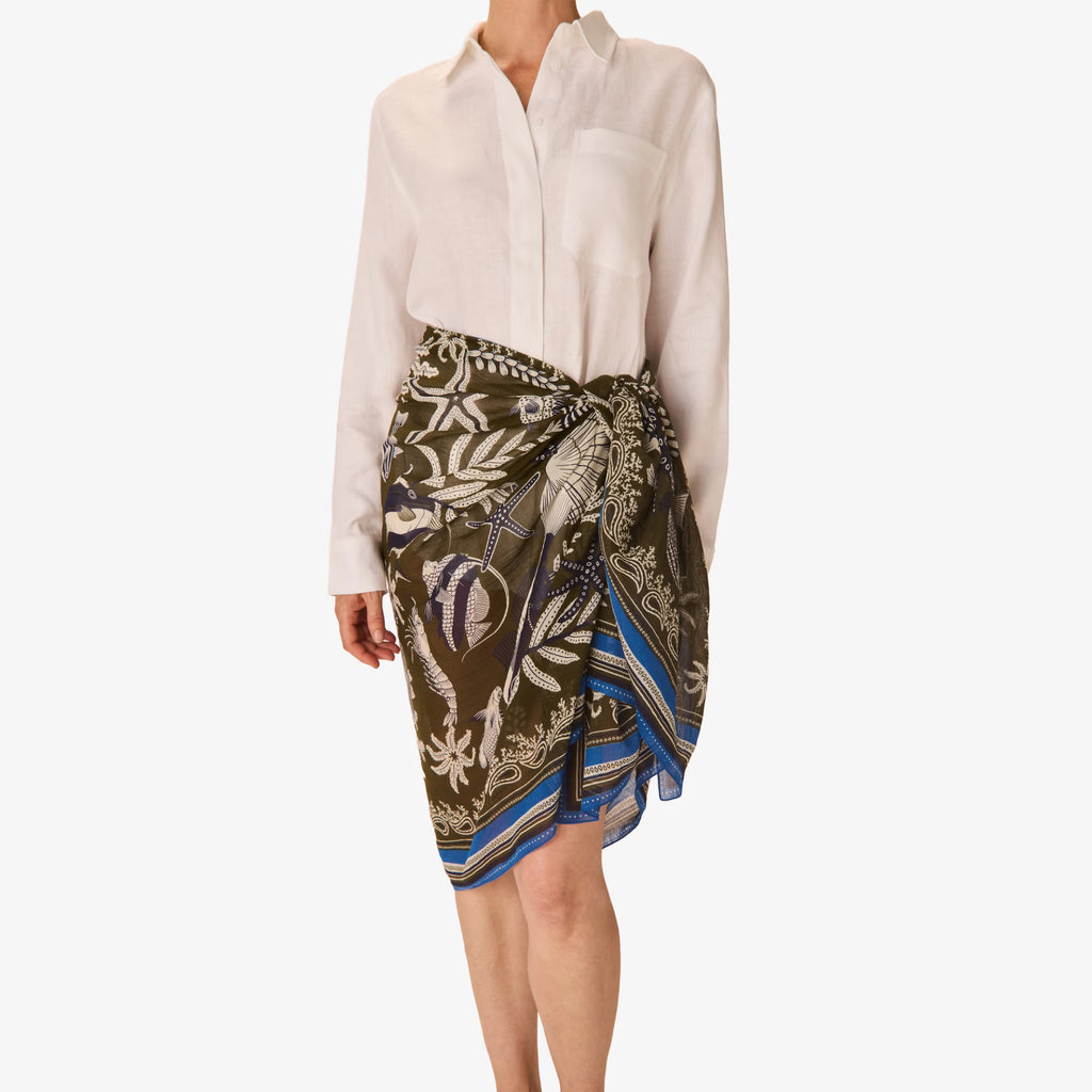 Inoui Editions Scarf Neptune in Khaki