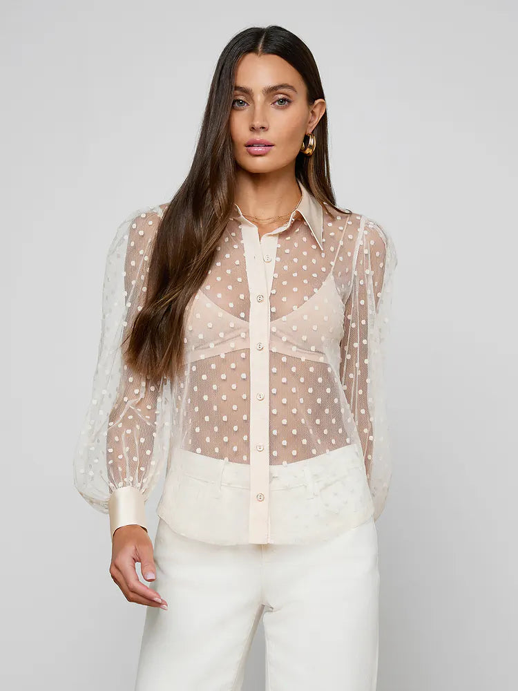 L'AGENCE Sophie Long-Sleeved Blouse