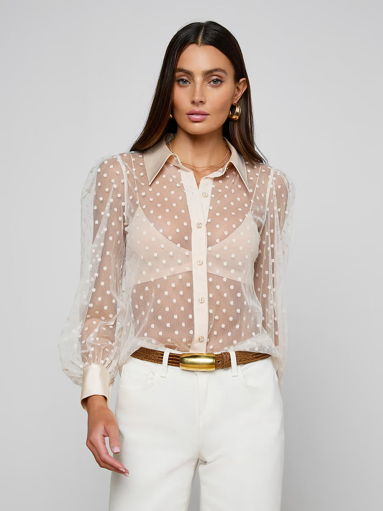 L'AGENCE Sophie Long-Sleeved Blouse