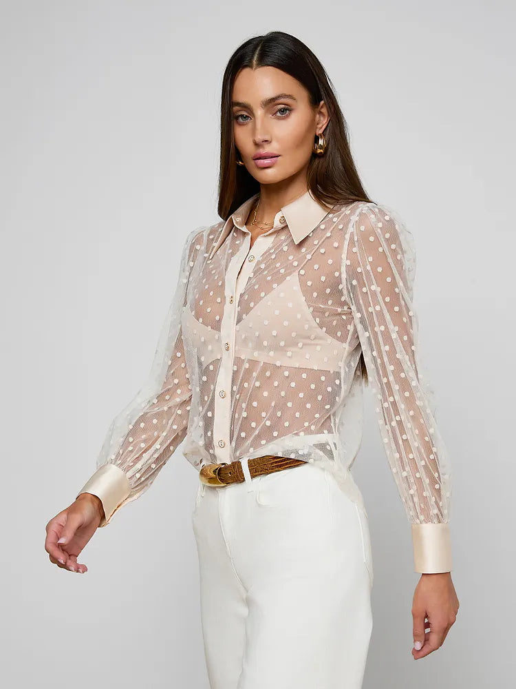 L'AGENCE Sophie Long-Sleeved Blouse