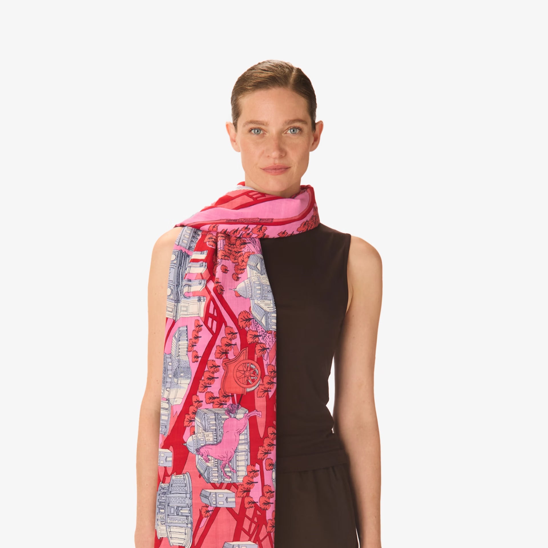 Inoui Editions Scarf Rome in Red