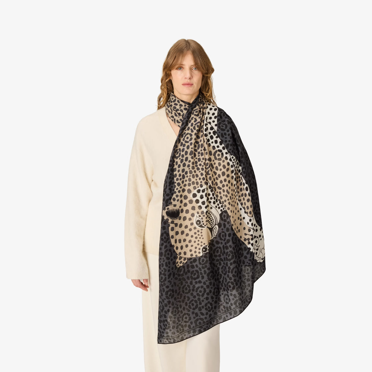 Inoui Editions Scarf Felis in Grey
