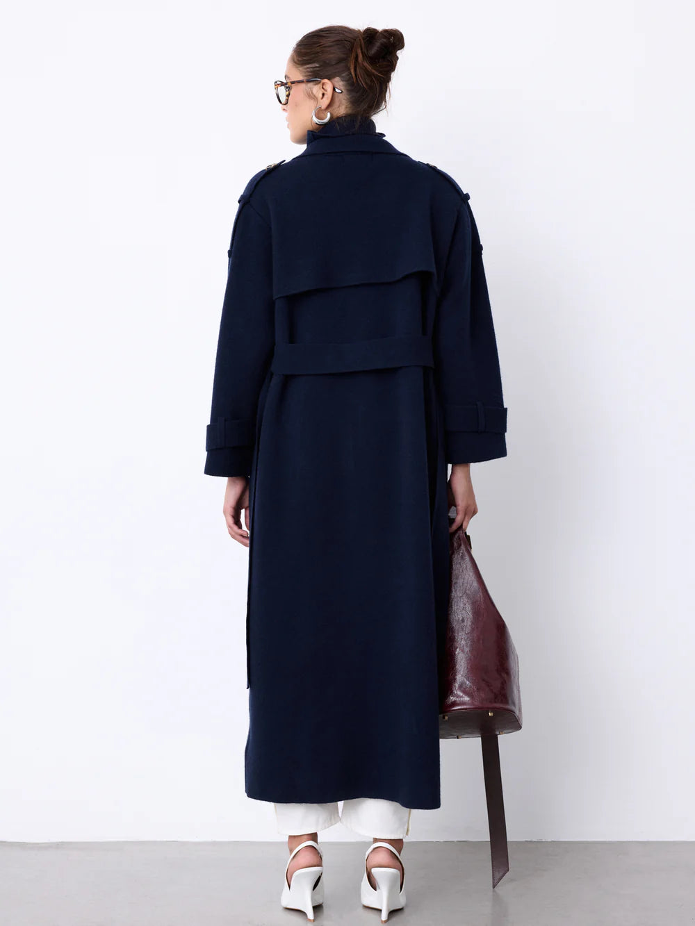 NOTSHY Talia Trench Coat in Marine