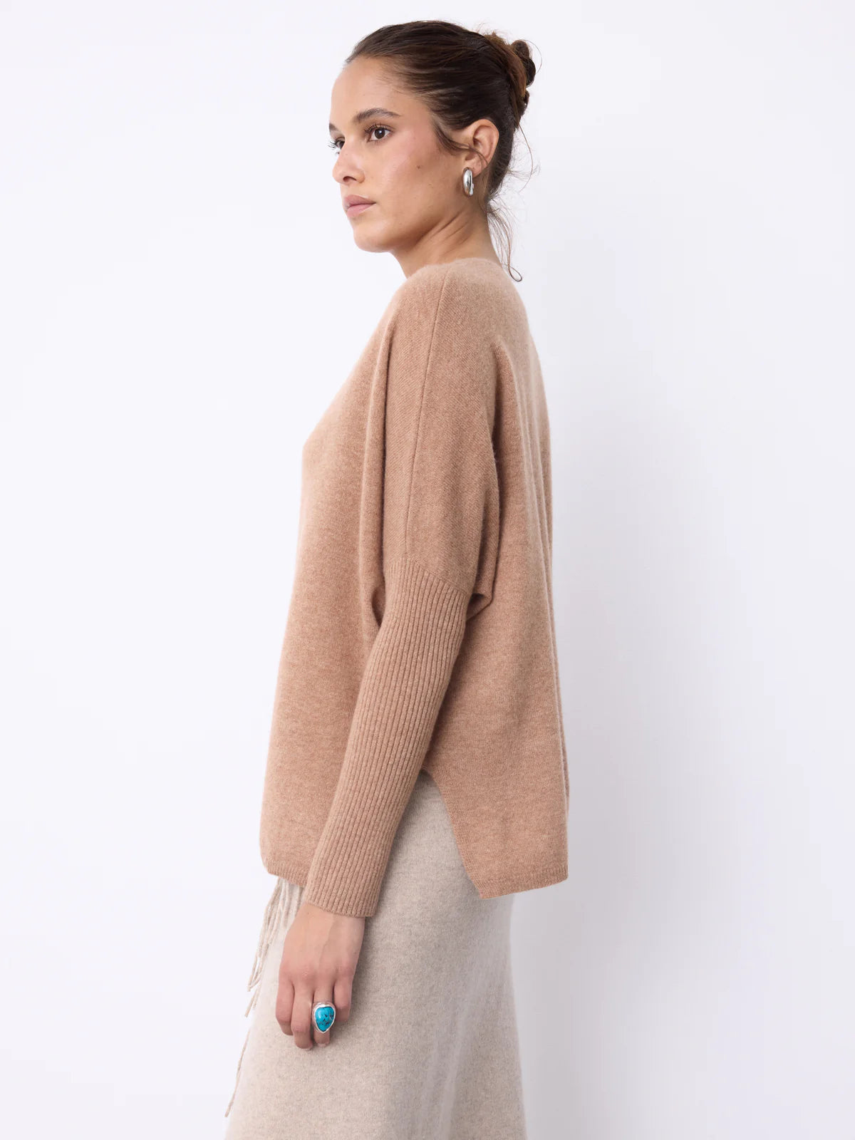 NOTSHY Faustine Sweater in Camel Chine