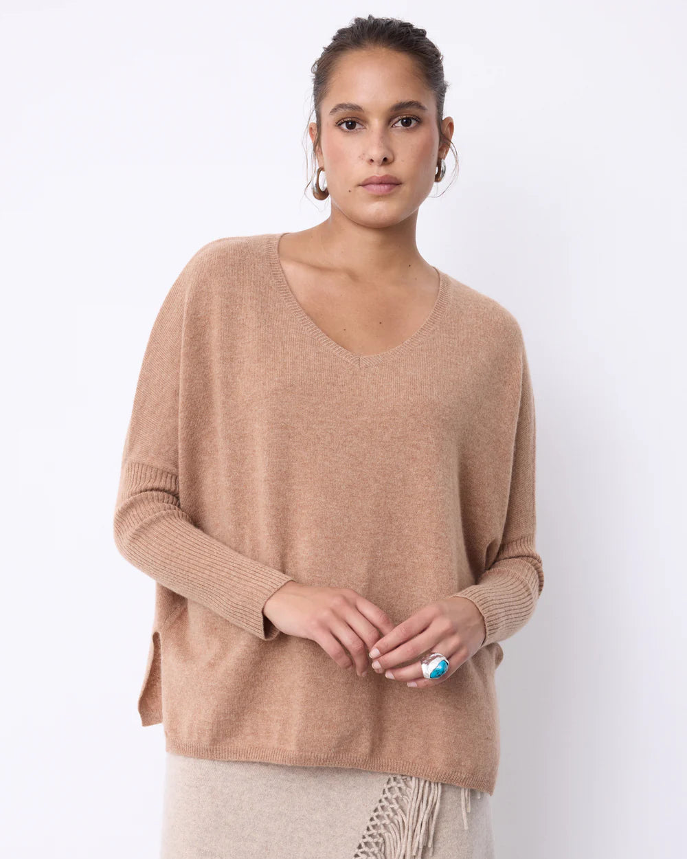 NOTSHY Faustine Sweater in Camel Chine