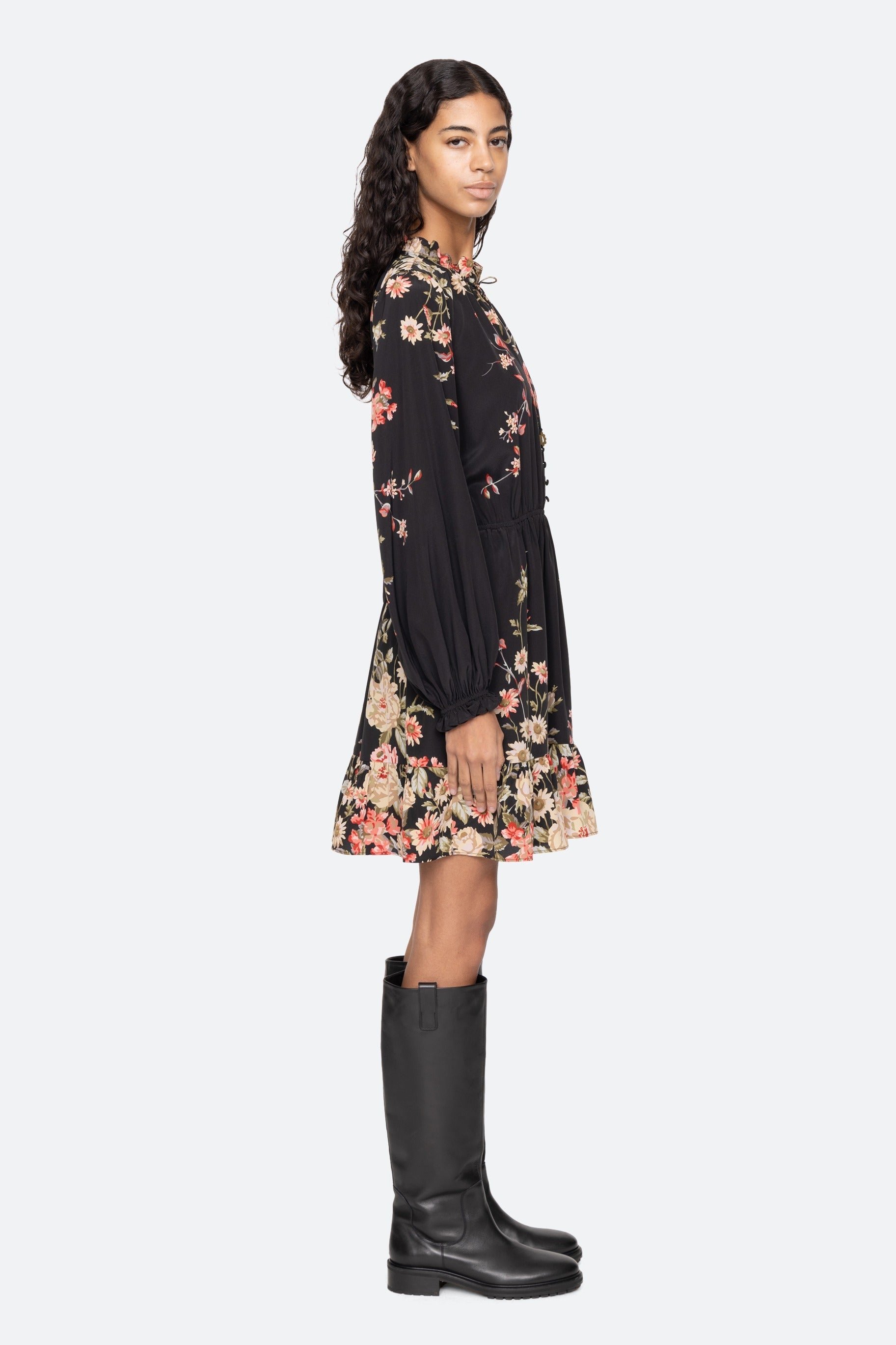 Sea New York Jolie Print Long Sleeve Mini Dress