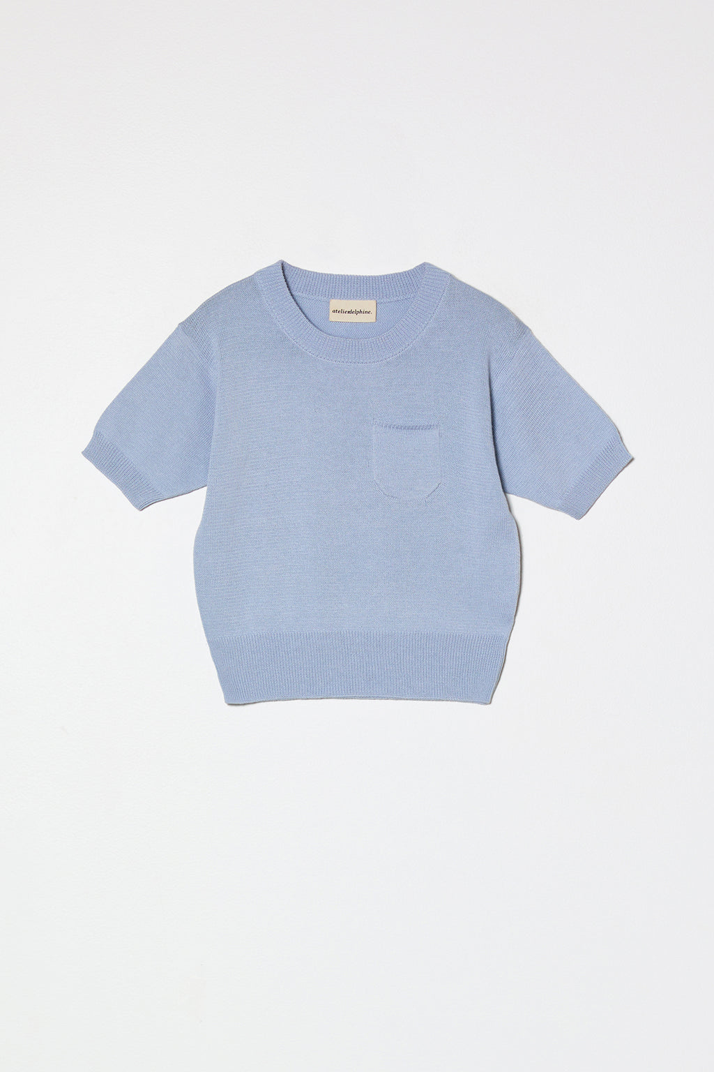 Atelier Delphine Mari Top in Pastel Blue