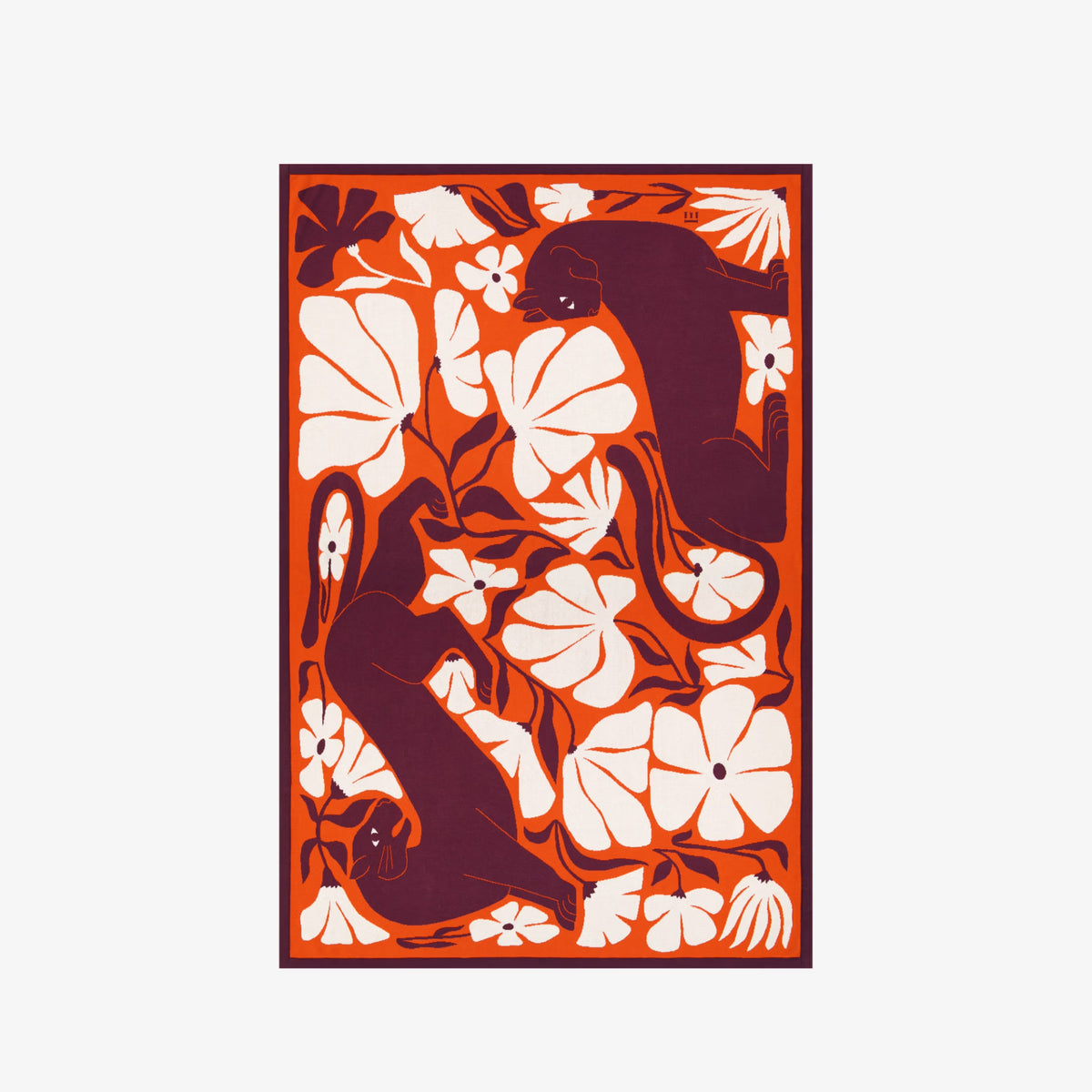 Inoui Editions Throw Panteo in Terracotta