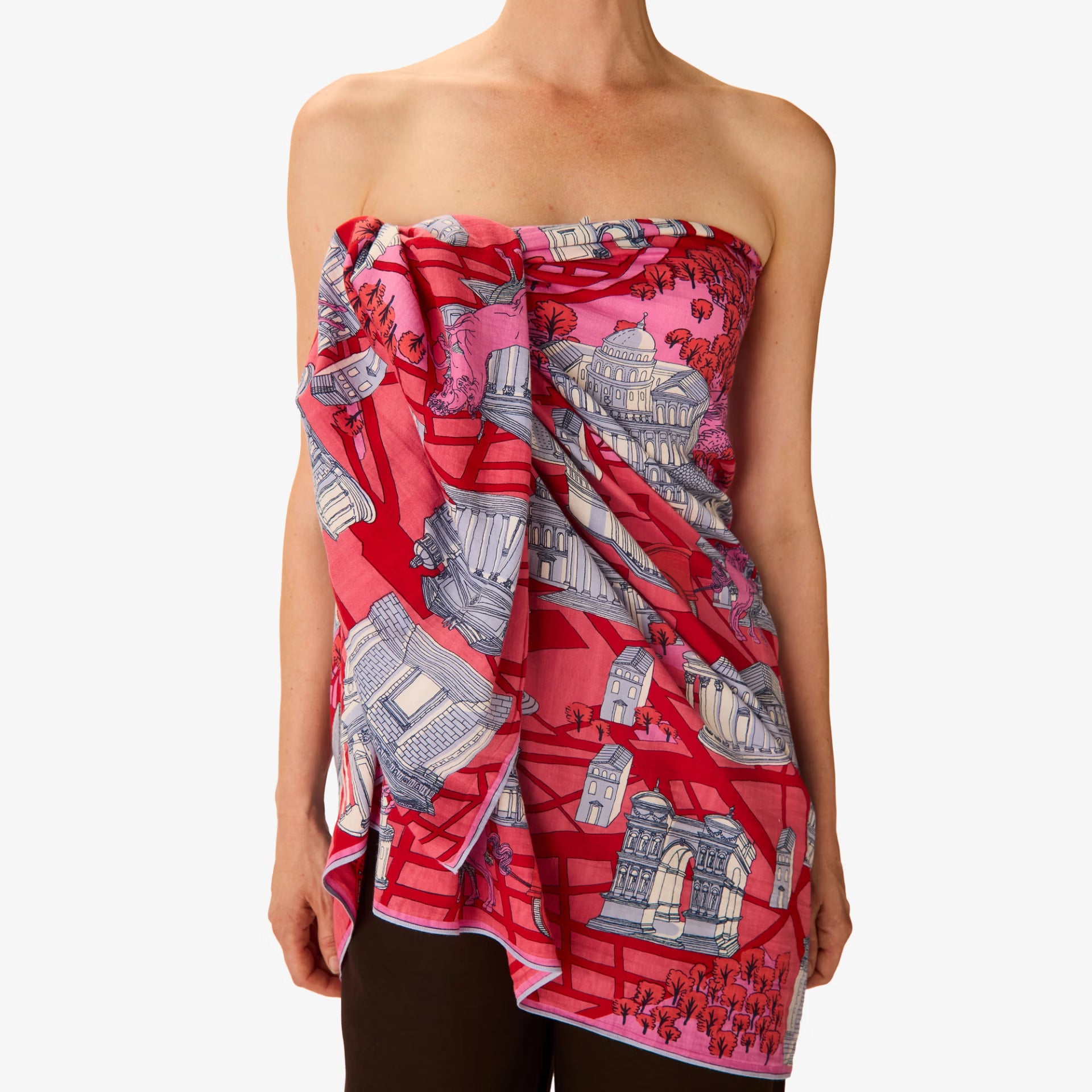 Inoui Editions Scarf Rome in Red