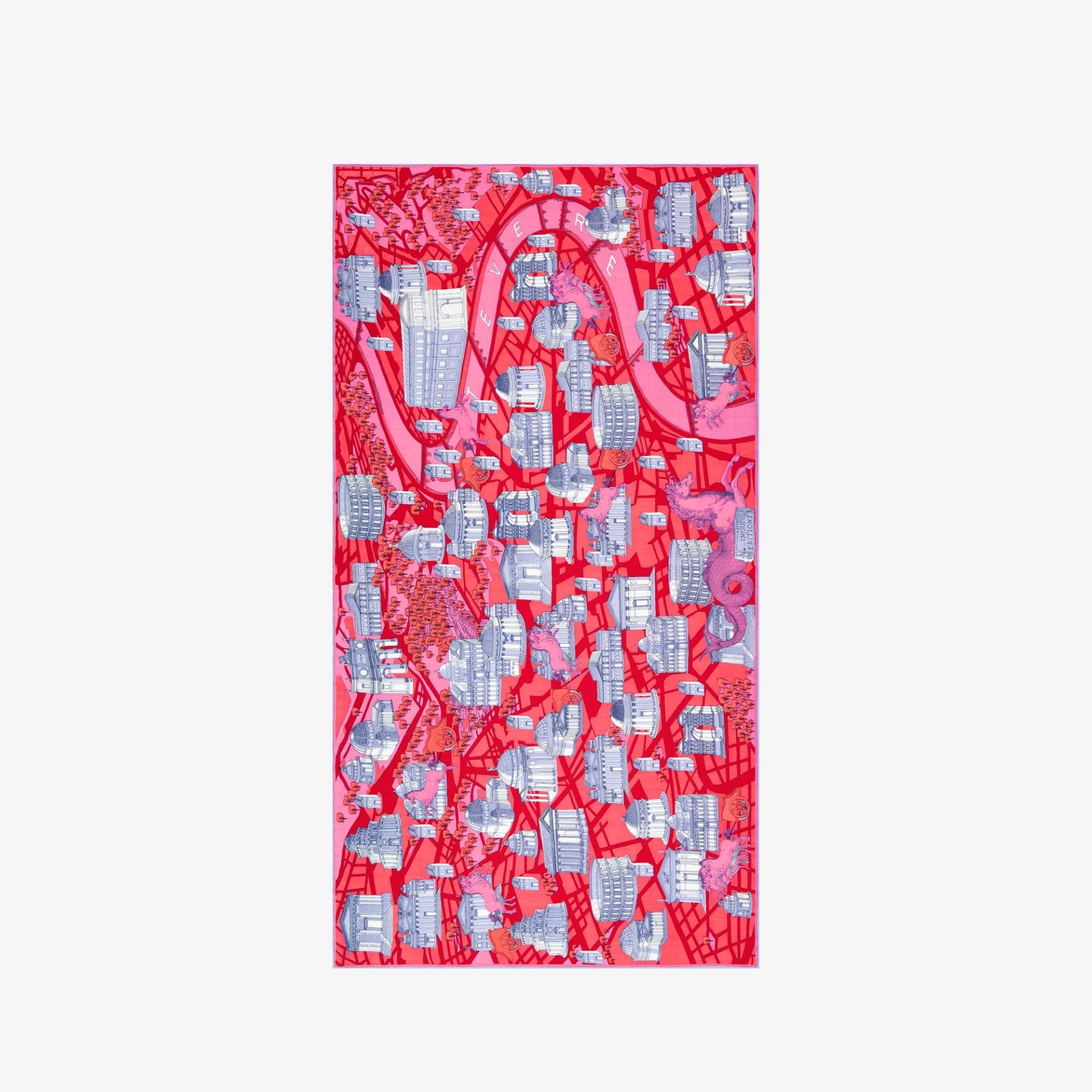 Inoui Editions Scarf Rome in Red