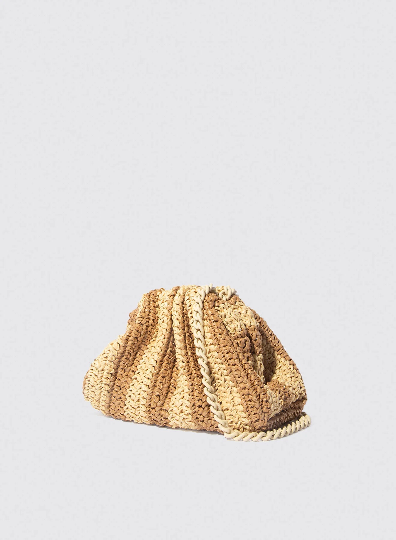Maria La Rosa Mini Game Crochet Bag in Natural